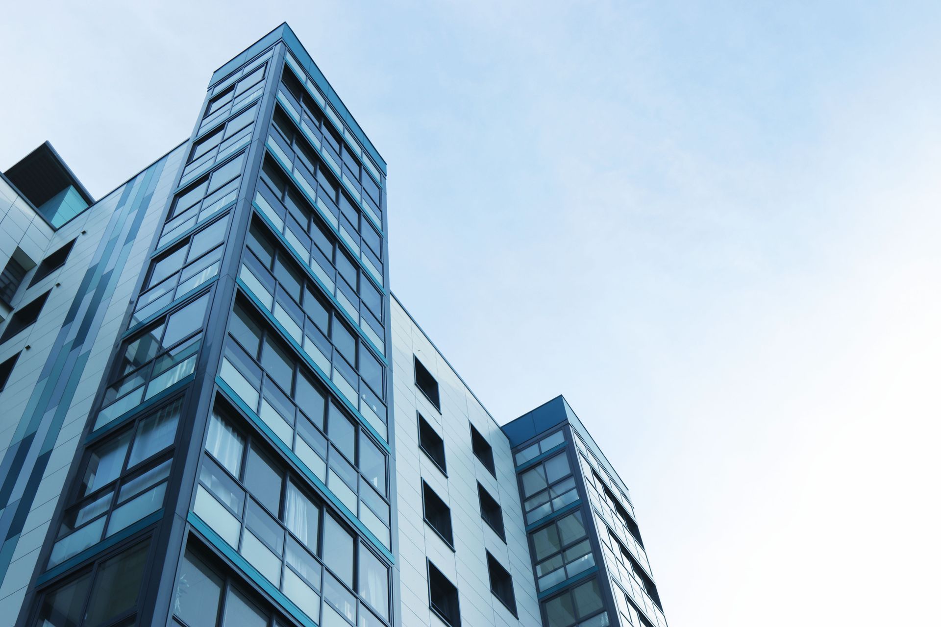 Modern architectural building facade