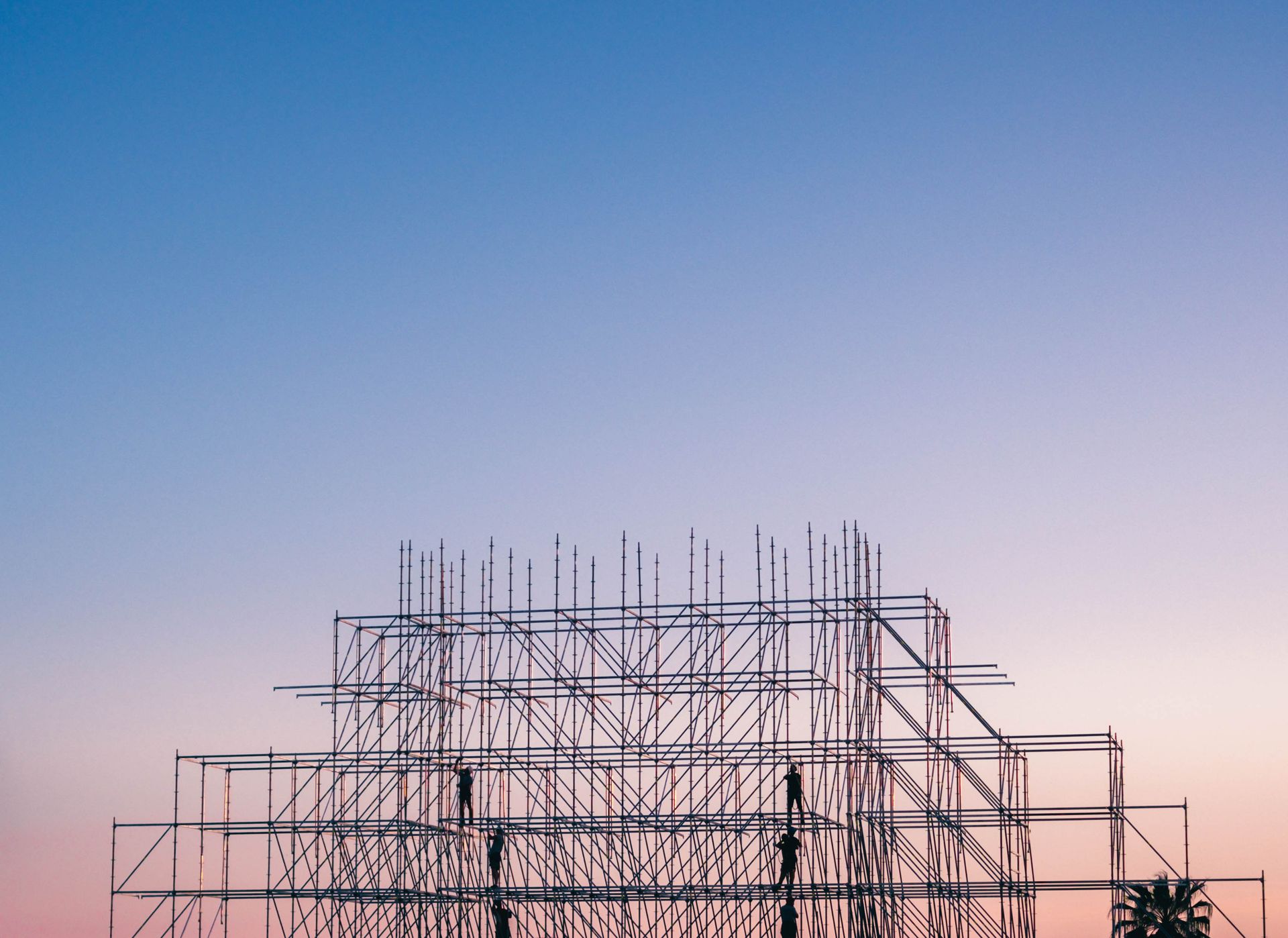 Modern commercial buildings