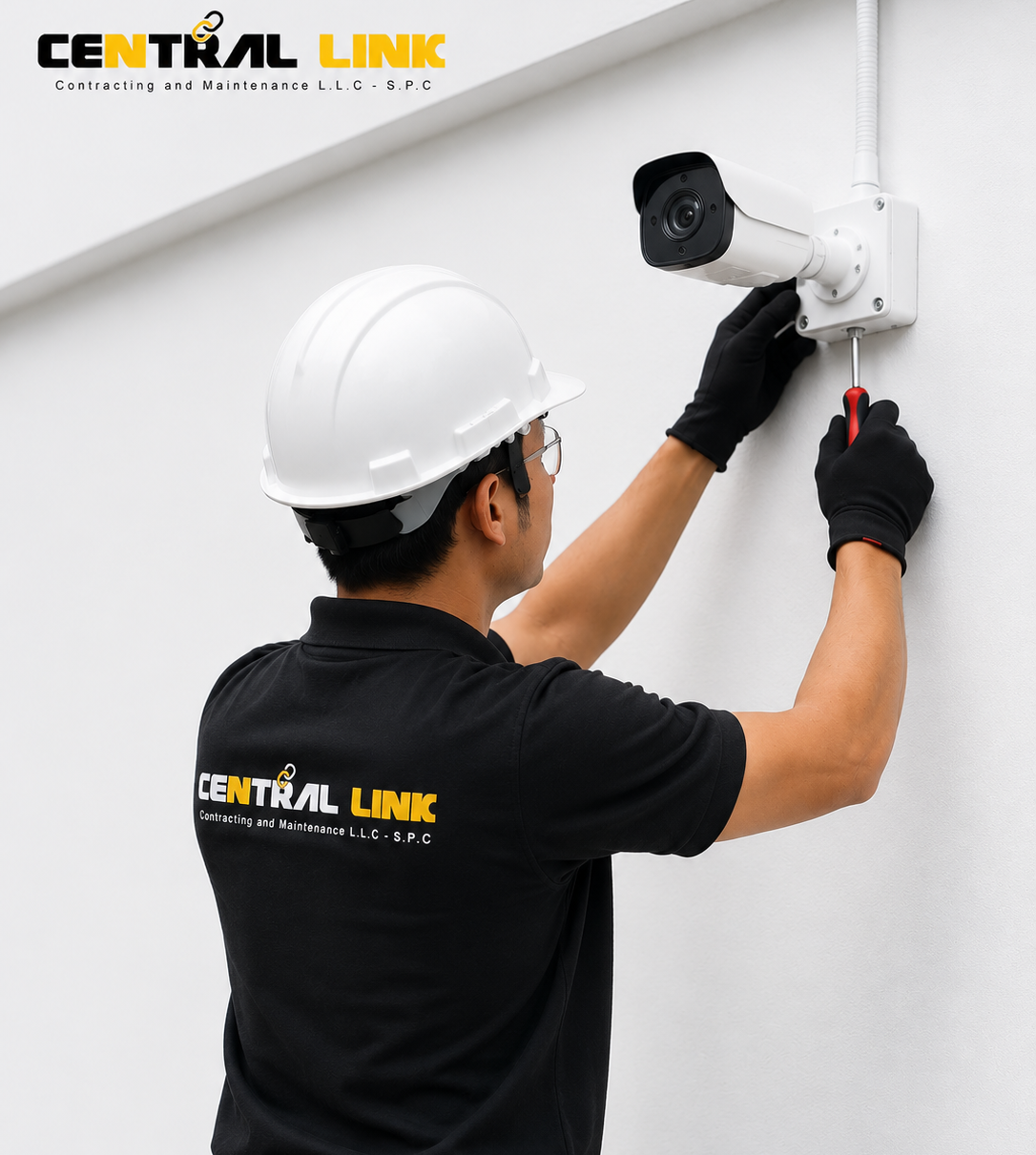 CCTV security camera installation